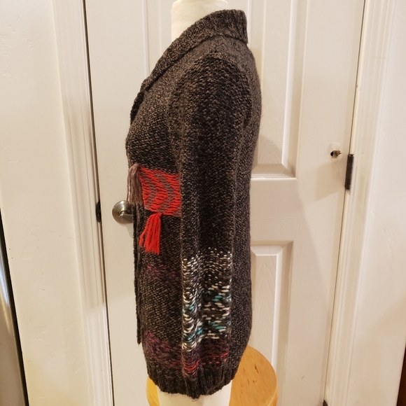 Catimini Made In France Cozy Multicolor Knit Women's Sweater - Picture 5 of 13